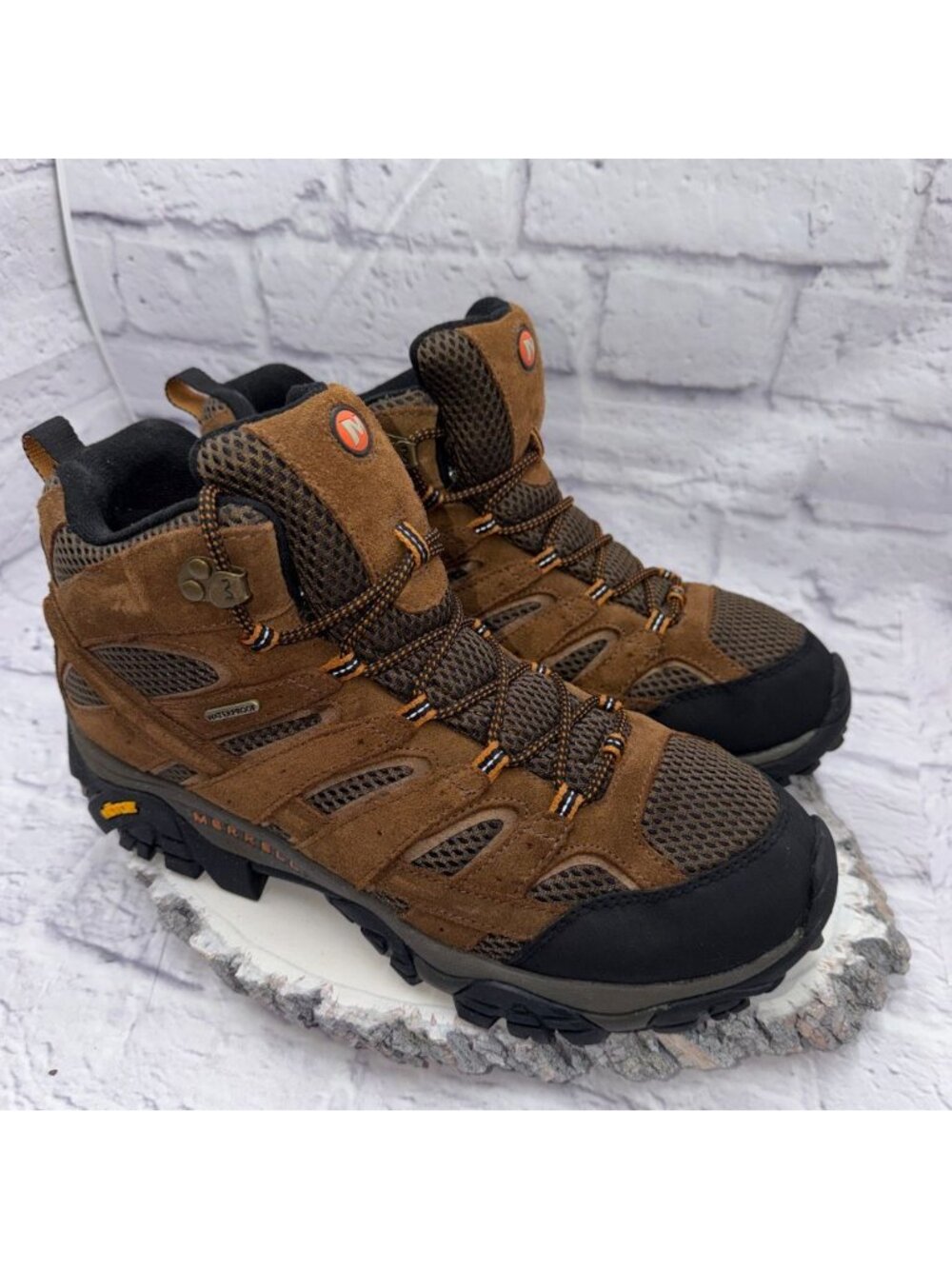 Merrell Mens Size 11 Moab 2 Mid Waterproof Hiking Boots Earth Brown J06051 - Picture 5 of 12